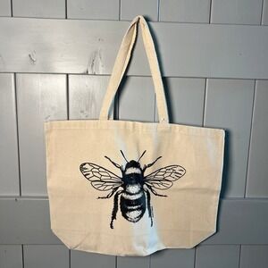 Bee Cotton Canvas Tote NEW